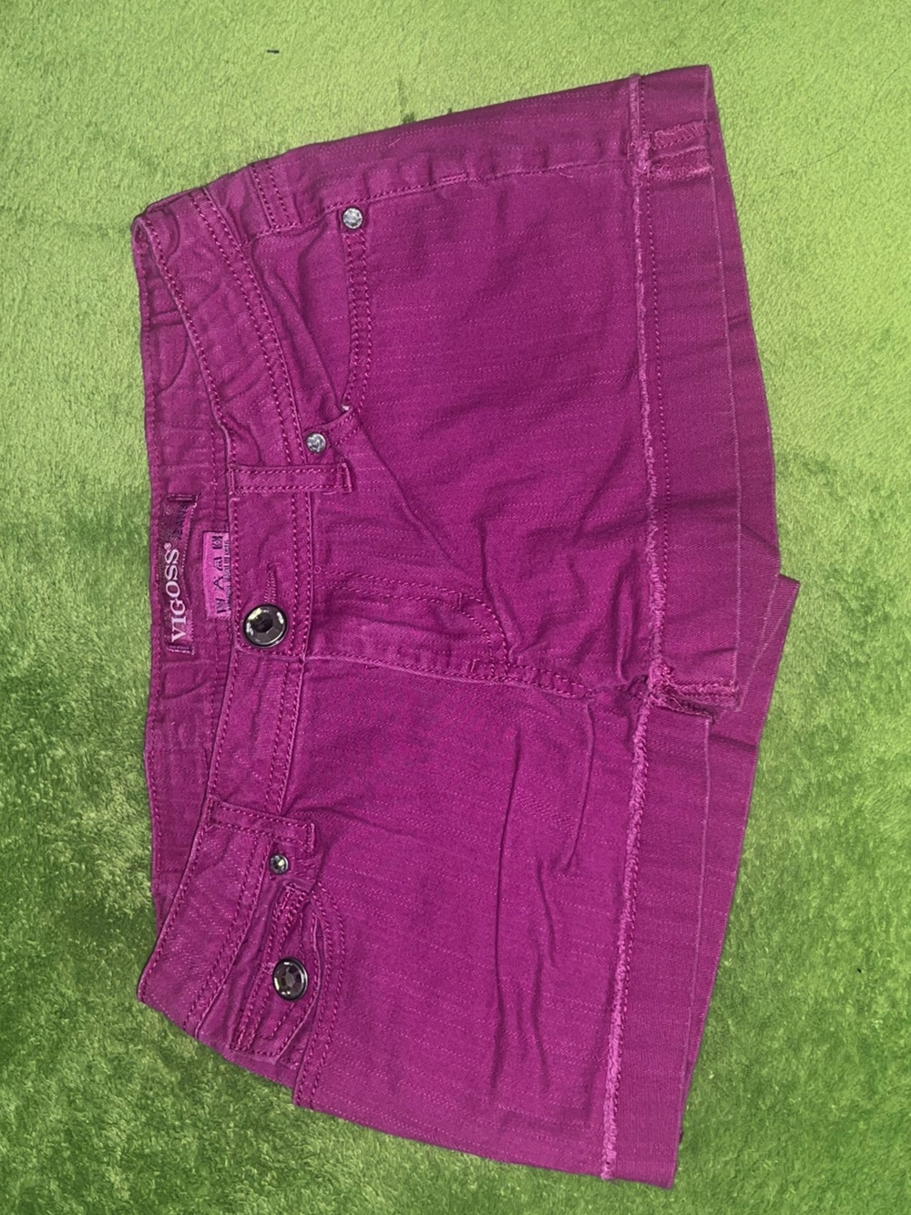Vigoss Fuchsia Denim Short Shorts girls size 14